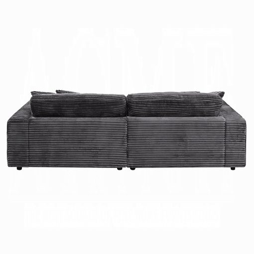 Acme Hilde Cordoury Sectional Sofa with 4 Pillows - Image 13