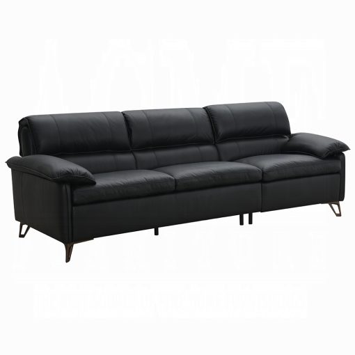 Acme Eilene Black Top Grain Leather Sofa - Image 2