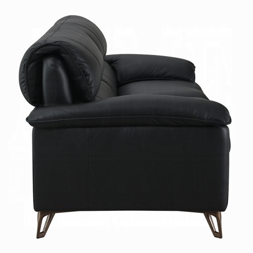 Acme Eilene Black Top Grain Leather Sofa - Image 4