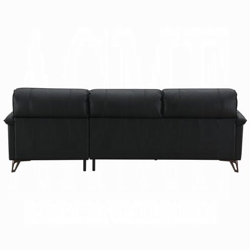 Acme Eilene Black Top Grain Leather Sofa - Image 5