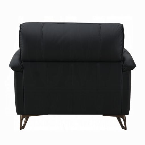 Acme Eilene Black Top Grain Leather Chair - Image 5