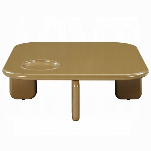 Acme Joane Yellowish Brown & Light Gray High Gloss Coffee Table - Image 3