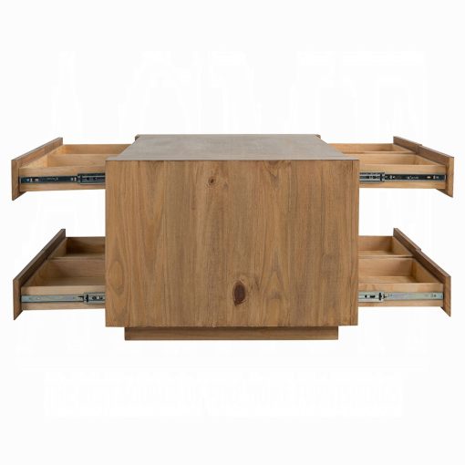 Acme Harlan Oak Coffee Table - Image 9