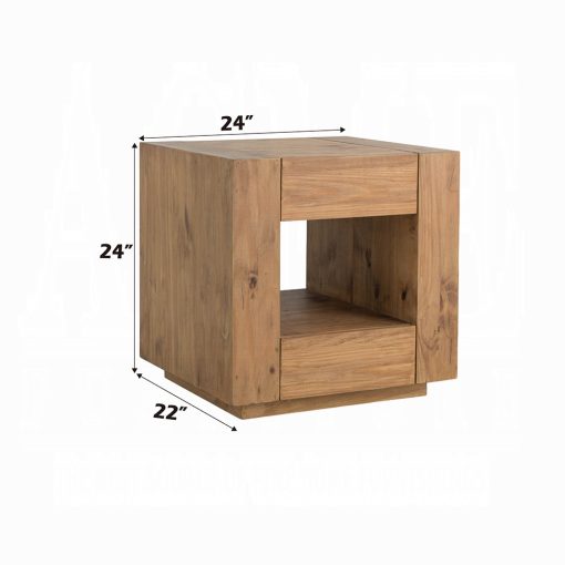 Acme Harlan Oak End Table - Image 5