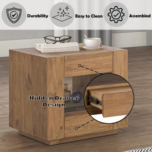 Acme Harlan Oak End Table - Image 10