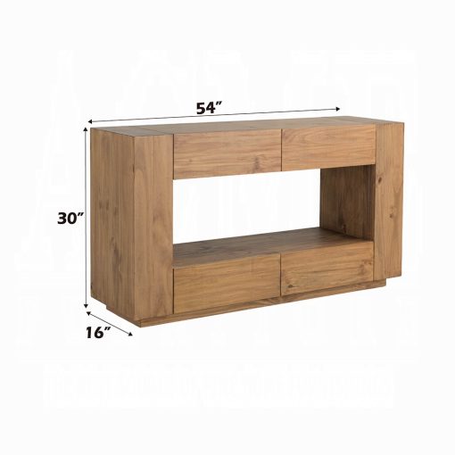 Acme Harlan Oak Sofa Table - Image 5