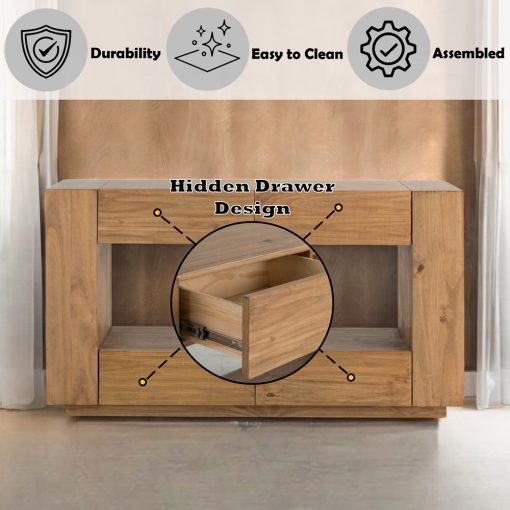 Acme Harlan Oak Sofa Table - Image 8