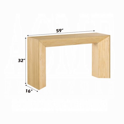 Acme Harold Natural Oak Sofa Table - Image 6