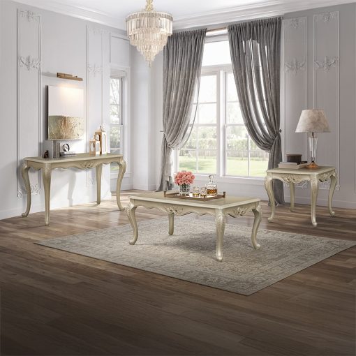 Acme Libertee Champagne Coffee Table - Image 5
