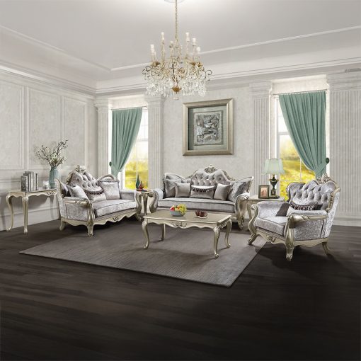 Acme Libertee Champagne Coffee Table - Image 8