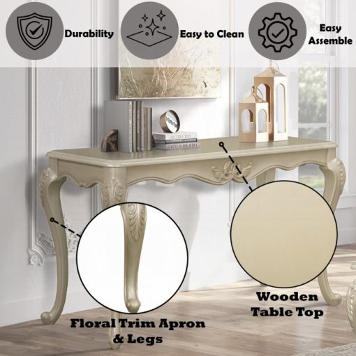 Acme Libertee Champagne Sofa Table - Image 6