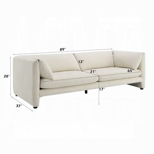 Acme Jaeda Beige Linen Sofa - Image 10