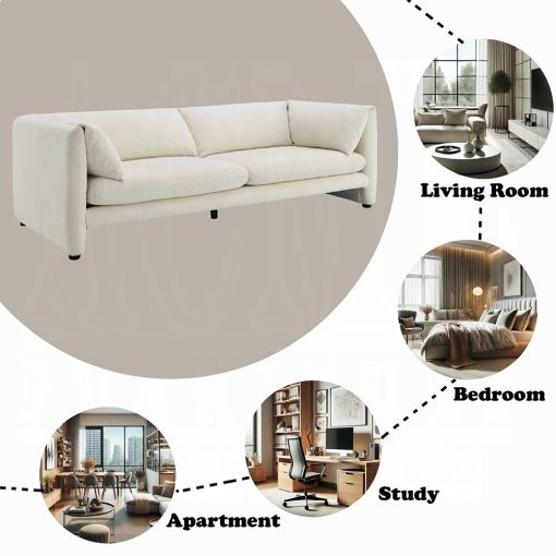 Acme Jaeda Beige Linen Sofa - Image 9