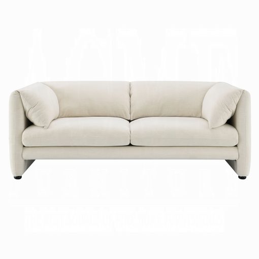 Acme Jaeda Beige Linen Loveseat - Image 3