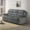 Acme Lesley Gray Corduroy & Velvet Motion Sofa