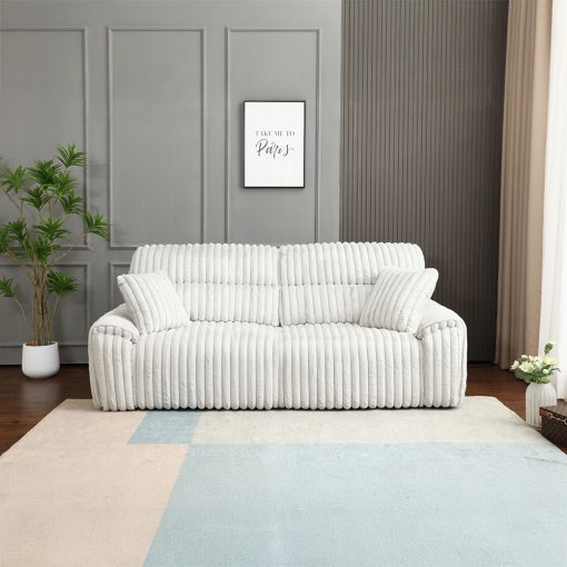 Acme Jaya Mondo Grey Corduroy Power Motion Sofa w/Sleeper & USB Port - Image 3