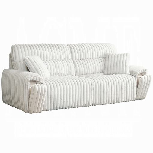 Acme Jaya Mondo Grey Corduroy Power Motion Sofa w/Sleeper & USB Port - Image 7