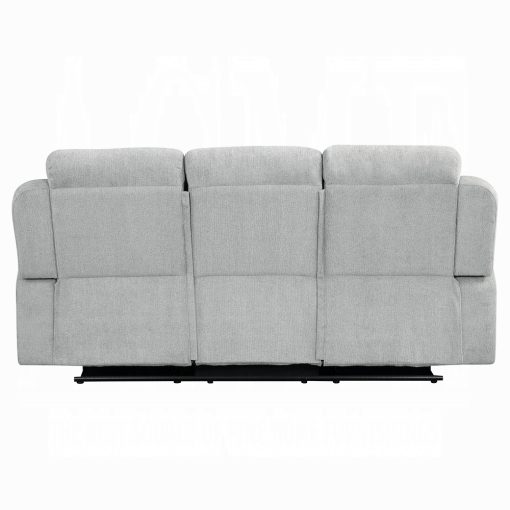 Acme Galya Light Gray Chenille Motion Sofa - Image 5