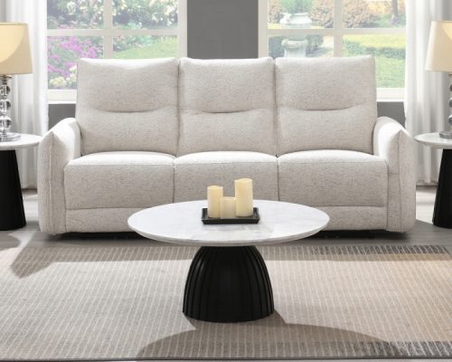 Acme Lalisa Cream Chenille Power Motion Sofa w/USB Port