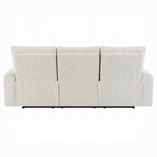 Acme Lalisa Cream Chenille Power Motion Sofa w/USB Port - Image 6