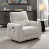 Acme Lalisa Cream Chenille Power Motion Recliner w/USB Port