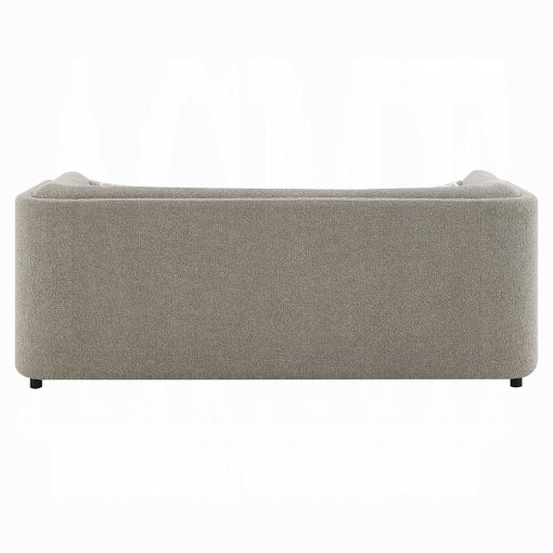 Acme Glenda Gray Chenille Sofa with 3 Pillows - Image 5