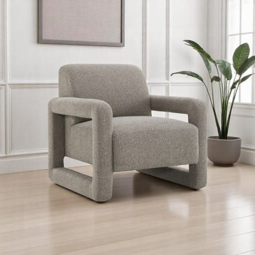 Acme Glenda Gray Chenille Accent Chair