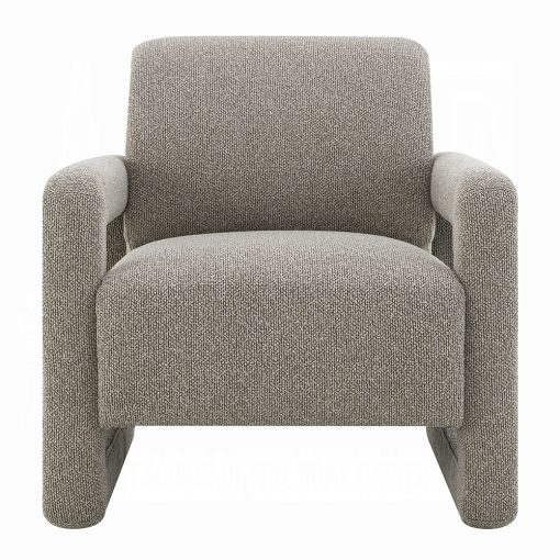 Acme Glenda Gray Chenille Accent Chair - Image 3