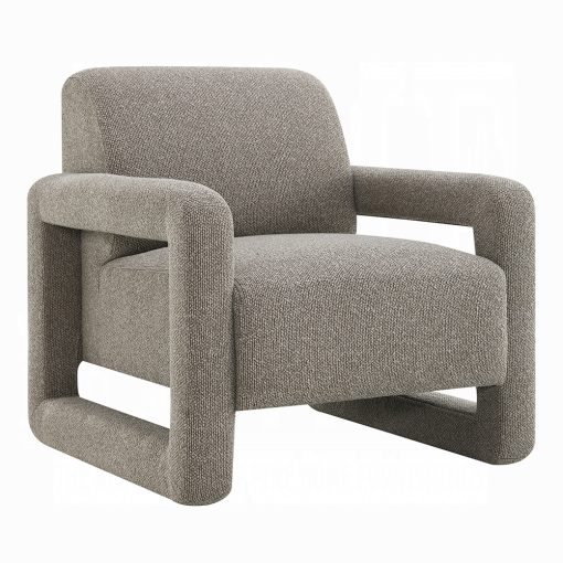 Acme Glenda Gray Chenille Accent Chair - Image 2