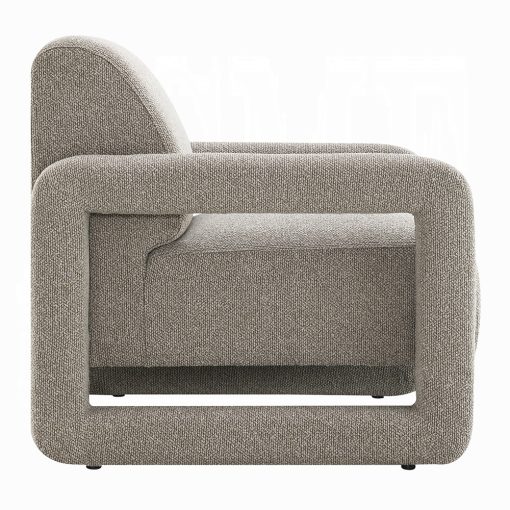 Acme Glenda Gray Chenille Accent Chair - Image 4
