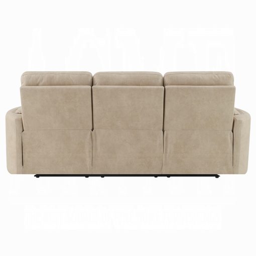 Acme Elison Dark Beige Polish Microfiber Motion Sofa - Image 6