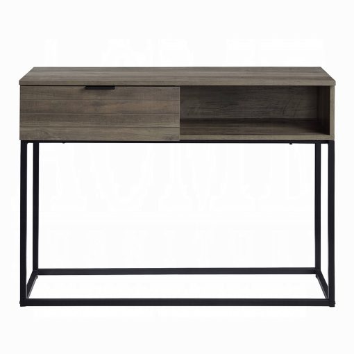 Acme Galeno Rustic Oak & Black Writing Desk - Image 3