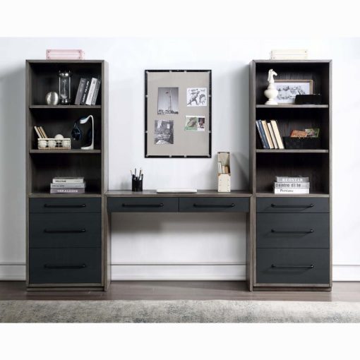 Acme Estevon Gray Oak Bookcase