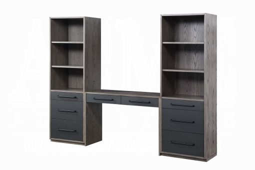 Acme Estevon Gray Oak Bookcase - Image 5