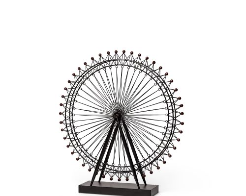 Alternative view of Mercana London Eye 3L x 25W Black Metal London Eye Replica