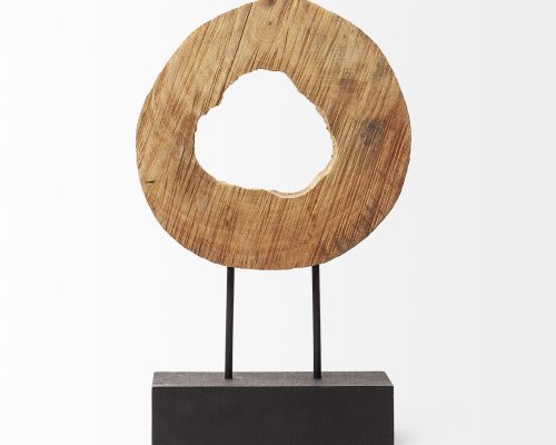 Mercana Ironwood II (Small) 13L x 4W Natural Wooden Circular Object - Image 4