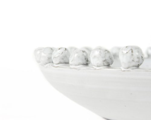 Mercana Basin 16" Round Off-White Glazed Decorative Bowl - Image 5
