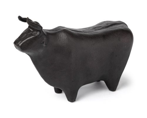 Alternative view of Mercana Taurus II 9L x 4W Black Cast Aluminum Bull Decorative Object