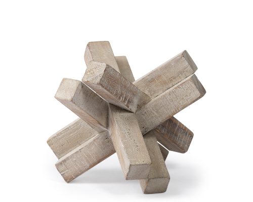 Mercana Vega II (Large) 7L x 7W Natural Wood Jack Object - Image 2