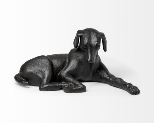 Mercana Czar 11L x 7W Black Metal Labrador Retriever - Image 4