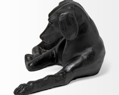 Mercana Czar 11L x 7W Black Metal Labrador Retriever - Image 5