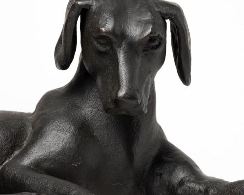 Mercana Czar 11L x 7W Black Metal Labrador Retriever - Image 7