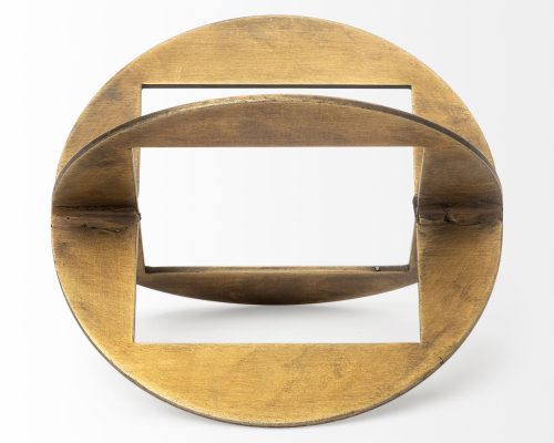 Mercana Cusco I (Small) 5L x 5W Gold Geometric Decorative Object - Image 6