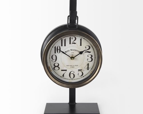 Mercana Taxz Metallic Brown Metal Hanging Table Clock - Image 5