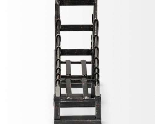 Mercana Suspension Set of 2 19L x 4W Brown Wrought Iron Suspension Bridge Bookends - Image 6