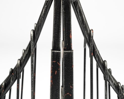 Mercana Suspension Set of 2 19L x 4W Brown Wrought Iron Suspension Bridge Bookends - Image 11