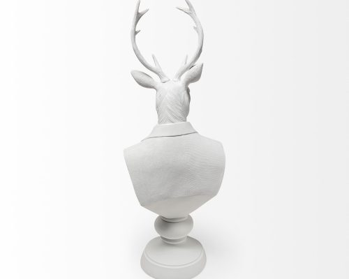 Mercana Mozart 8L x 6W White Resin Deer In A Suit - Image 5