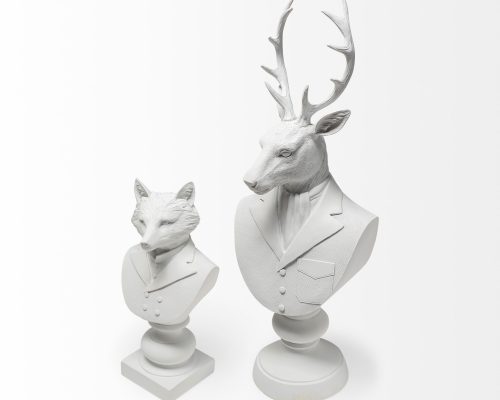 Mercana Mozart 8L x 6W White Resin Deer In A Suit - Image 8