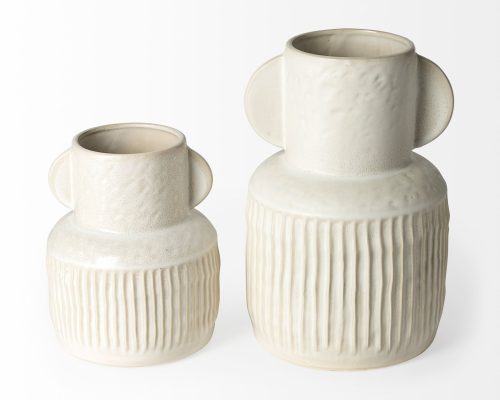 Mercana Judy Large Eggshell Ceramic Vase - Image 6