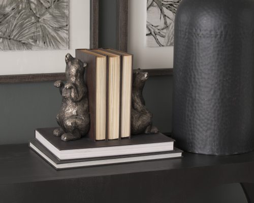Mercana Sleuth (Set of 2) 9L x 8W Grizzly Bear Bookends